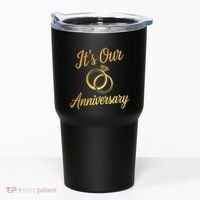 ItS Our Anniversary Shirts For Married Couples Husband Wife Tumbler thumb 0