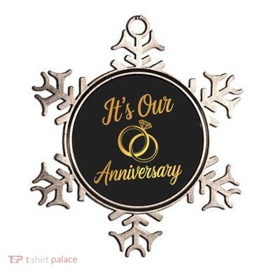 ItS Our Anniversary Shirts For Married Couples Husband Wife Ornament