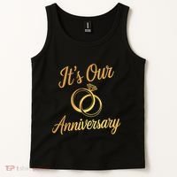 ItS Our Anniversary Shirts For Married Couples Husband Wife Tank Top thumb 2