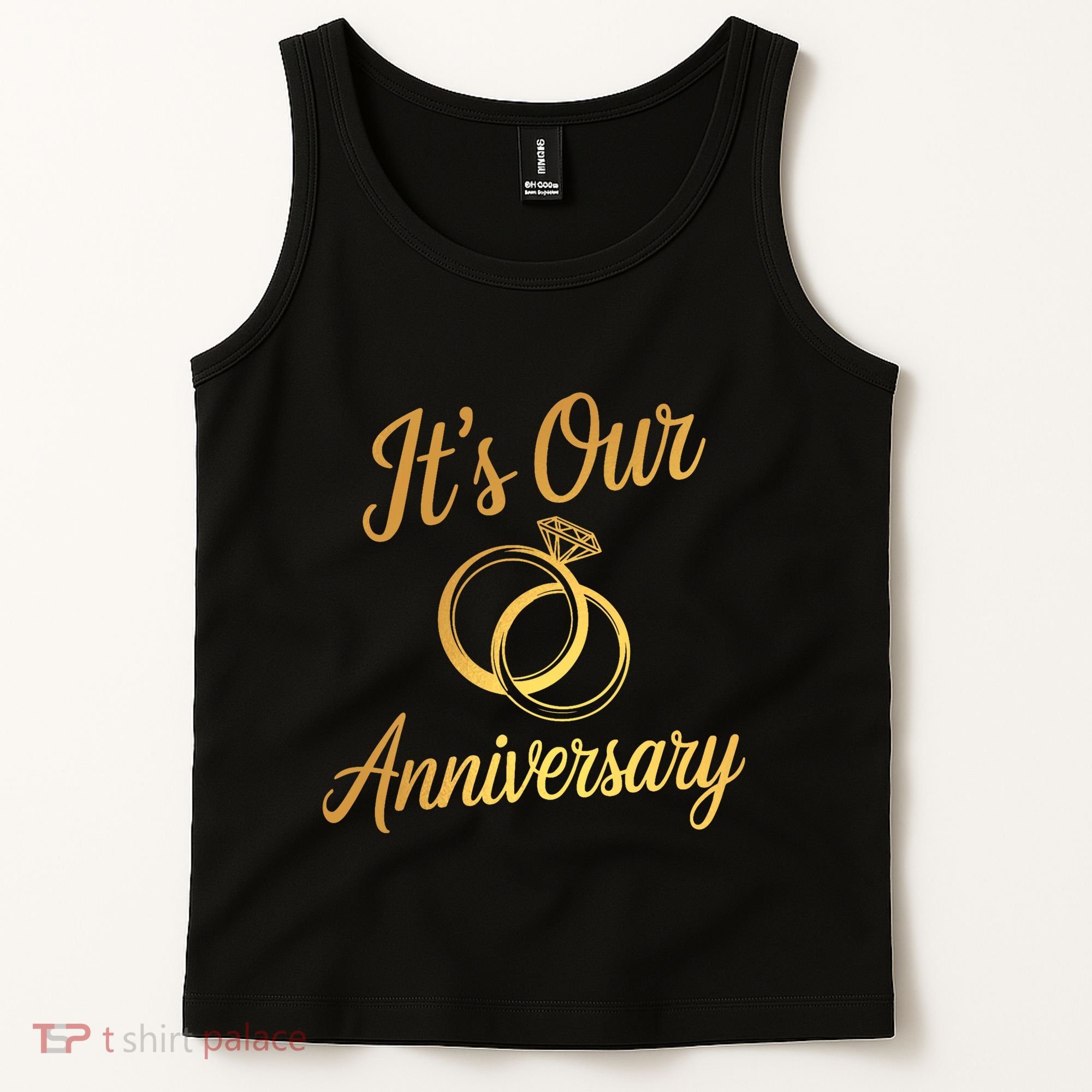 ItS Our Anniversary Shirts For Married Couples Husband Wife Tank Top