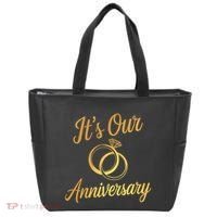 ItS Our Anniversary Shirts For Married Couples Husband Wife Tote Bag thumb 0
