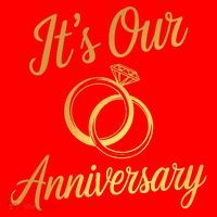 ItS Our Anniversary Shirts For Married Couples Husband Wife Santa Hat thumb 1