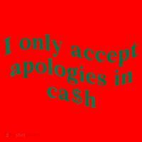 I Only Accept Apologies In Cash Santa Hat thumb 1