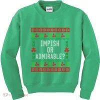 Impish Or Admirable Kids Sweatshirt thumb 0