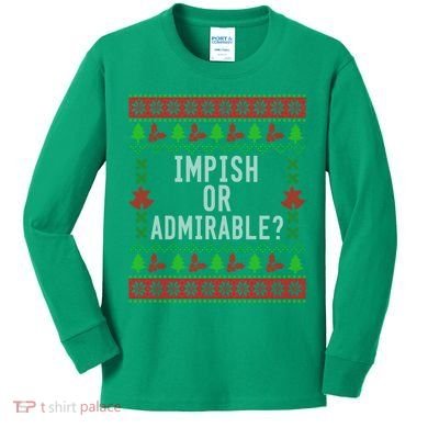 Impish Or Admirable Kids Long Sleeve Shirt