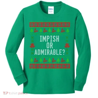 Impish Or Admirable Kids Long Sleeve Shirt