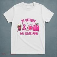 In October Breast Cancer Football Oktoberfest Halloween T-Shirt thumb 5