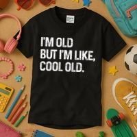 I'm Old But I'm Like Cool Old Man Kids T-Shirt thumb 3