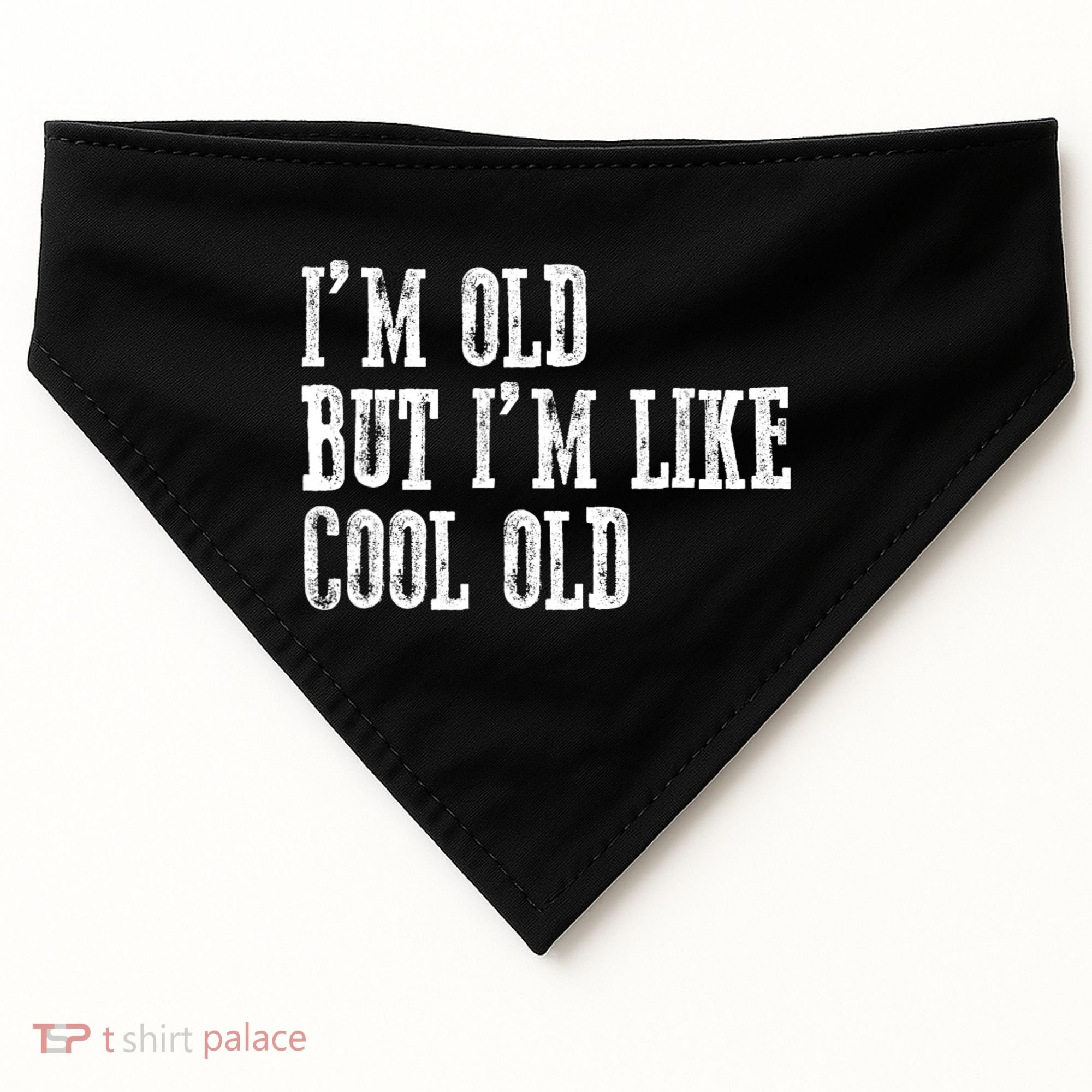 IM Old But IM Like Cool Old Funny Saying USA-Made Doggie Bandana