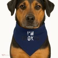IM Ok Broken USA-Made Doggie Bandana thumb 1