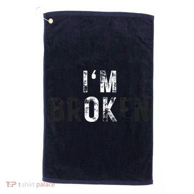 IM Ok Broken Golf Towel