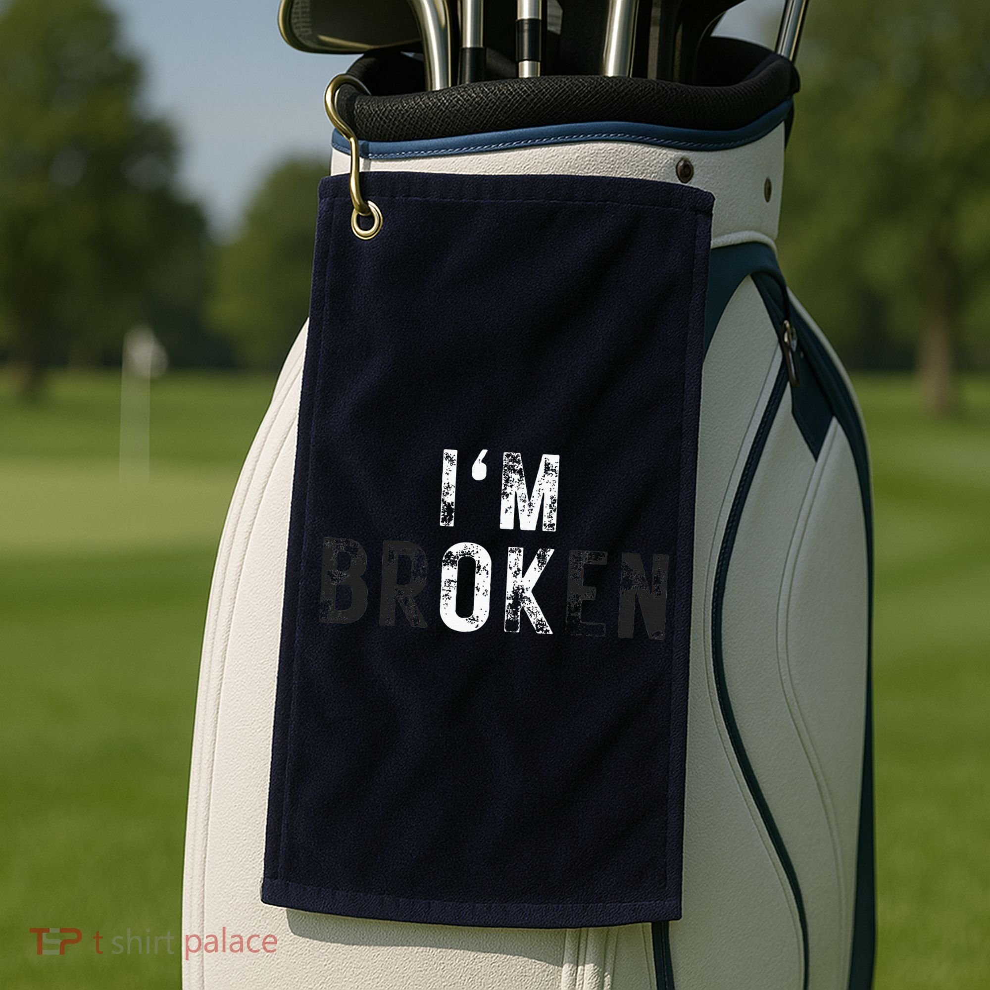 IM Ok Broken Golf Towel
