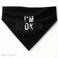 Im Ok Broken USA-Made Doggie Bandana thumb 0