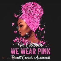 In October Black Women We Wear Pink Breast Cancer Awareness Women's Tank Top thumb 5