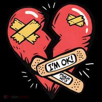 Im Ok Broken Heart Graphic Bandages Bandaids Coffee Mug thumb 5