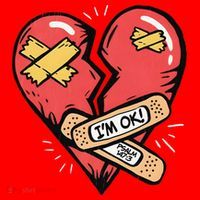 Im Ok Broken Heart Graphic Bandages Bandaids Santa Hat thumb 1
