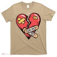Im Ok Broken Heart Graphic Bandages Bandaids T-Shirt thumb 0