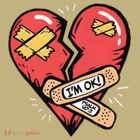Im Ok Broken Heart Graphic Bandages Bandaids Mousepad thumb 1