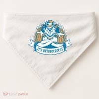 It's Oktoberfest Beer USA-Made Doggie Bandana thumb 0