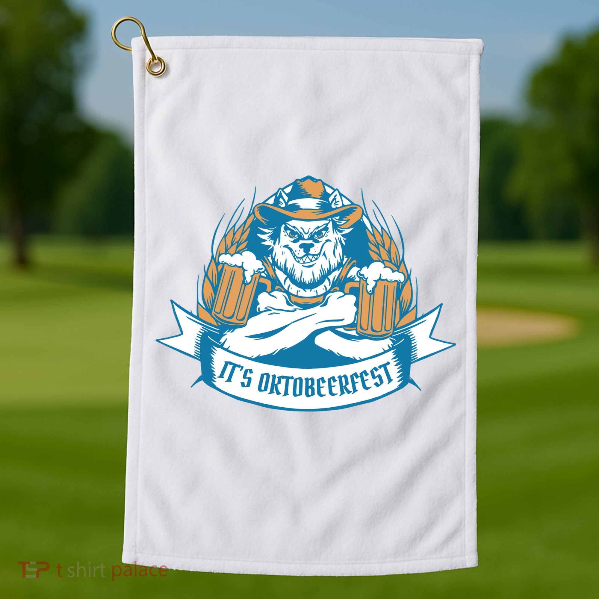 It's Oktoberfest Beer Golf Towel