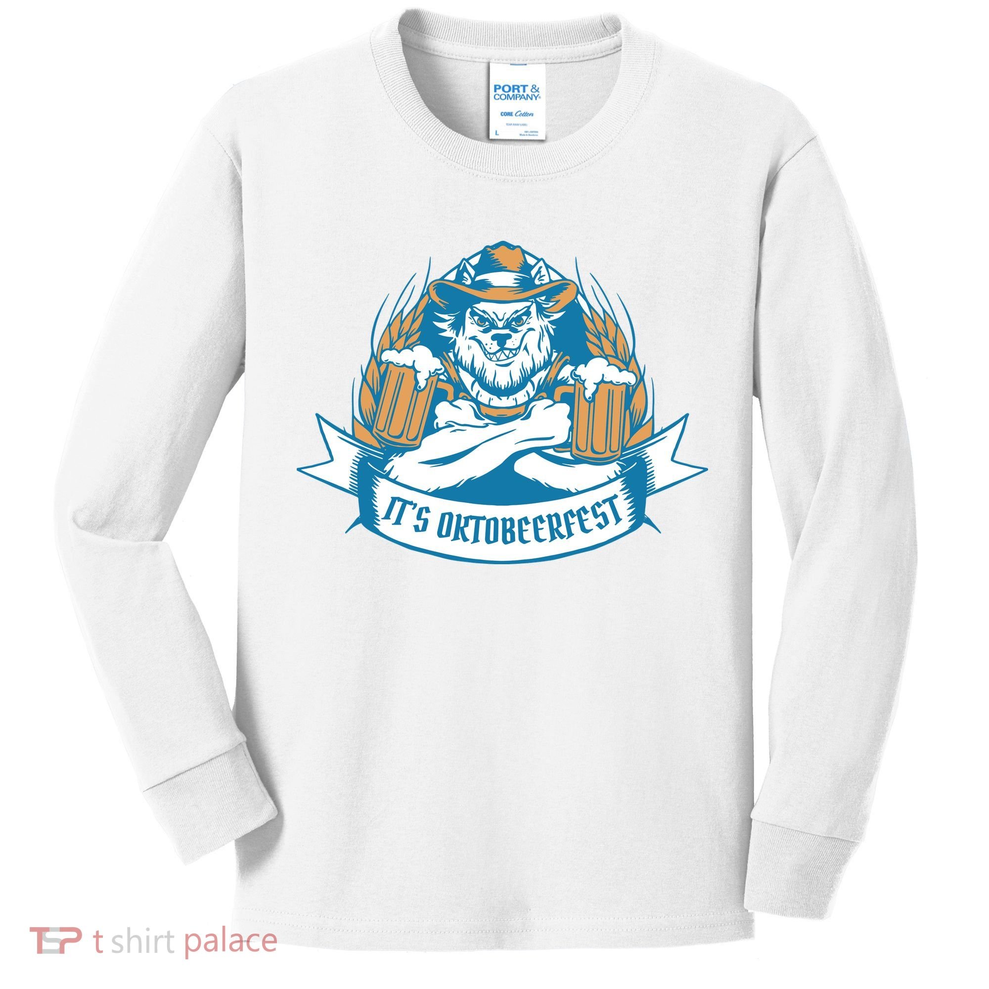 It's Oktoberfest Beer Kids Long Sleeve Shirt