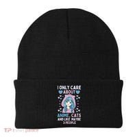 I Only Care About Anime & Cats And Like 3 People Japan Anime Beanie thumb 0