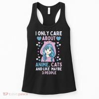 I Only Care About Anime & Cats And Like 3 People Japan Anime Women's Tank Top thumb 0