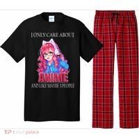 I Only Care About Anime And Like Maybe 3 People Funny Pajama Set thumb 0