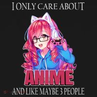 I Only Care About Anime And Like Maybe 3 People Funny Ornament thumb 1
