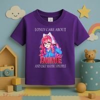 I Only Care About Anime And Like Maybe 3 People Funny Toddler T-Shirt thumb 3
