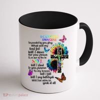 I Only Can Imagine Faith Christian Jesus God Coffee Mug thumb 1