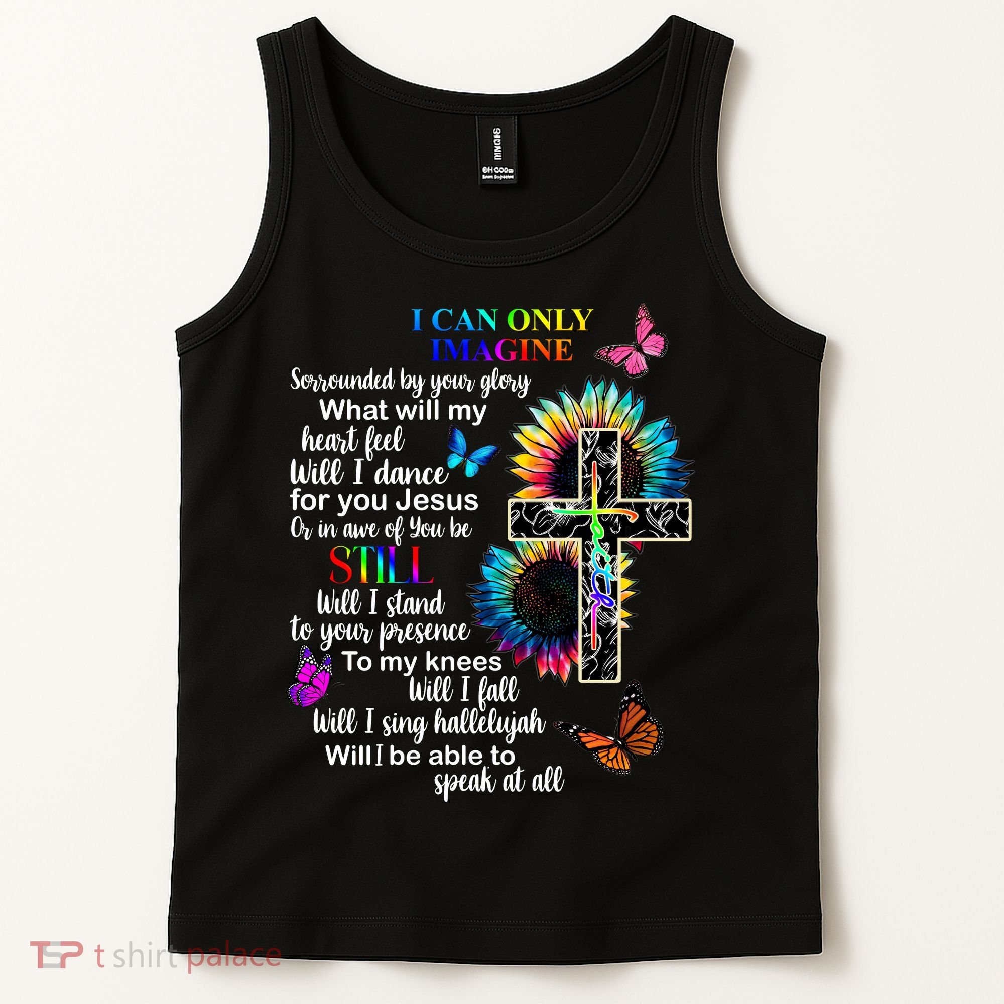 I Only Can Imagine Faith Christian Jesus God Tank Top