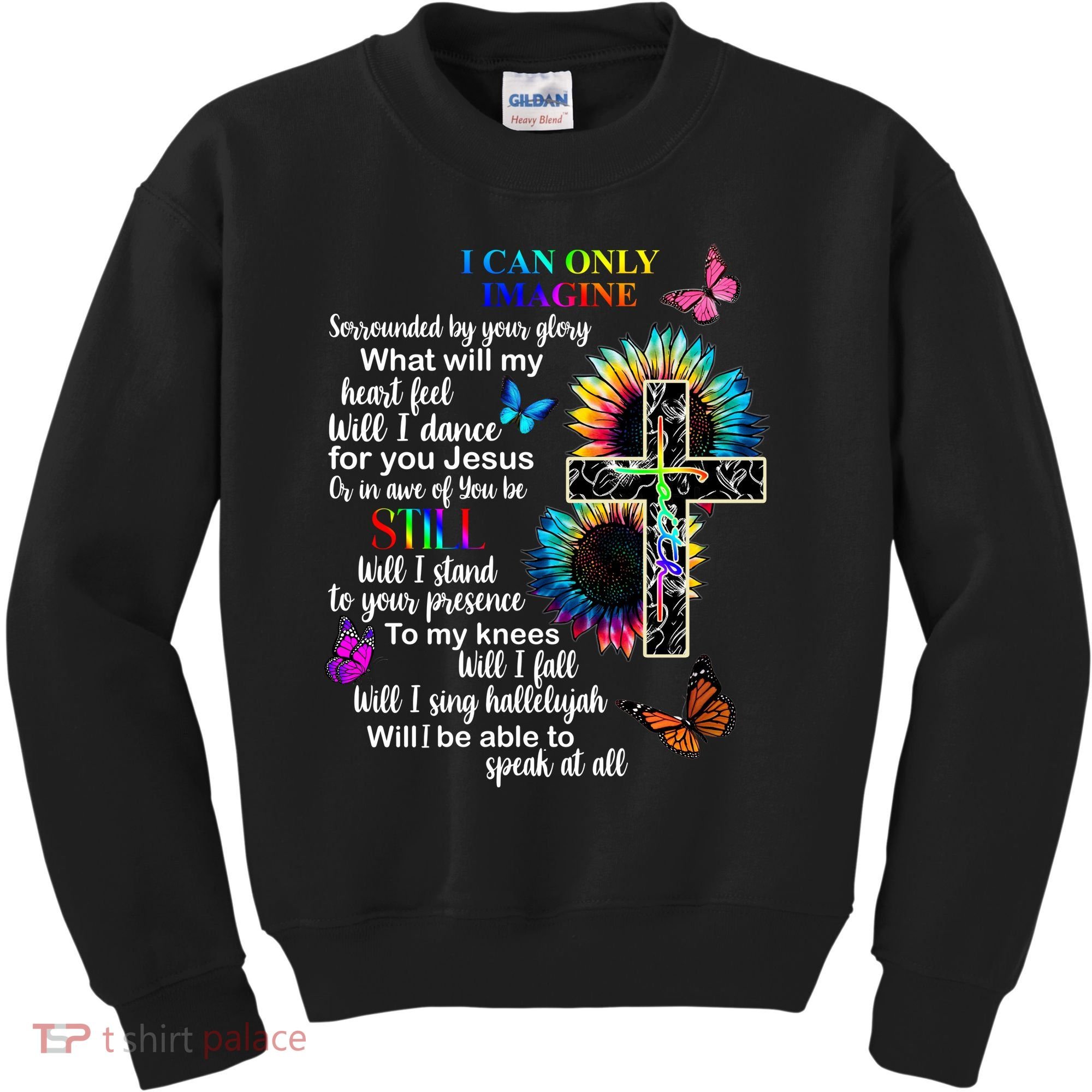 I Only Can Imagine Faith Christian Jesus God Kids Sweatshirt