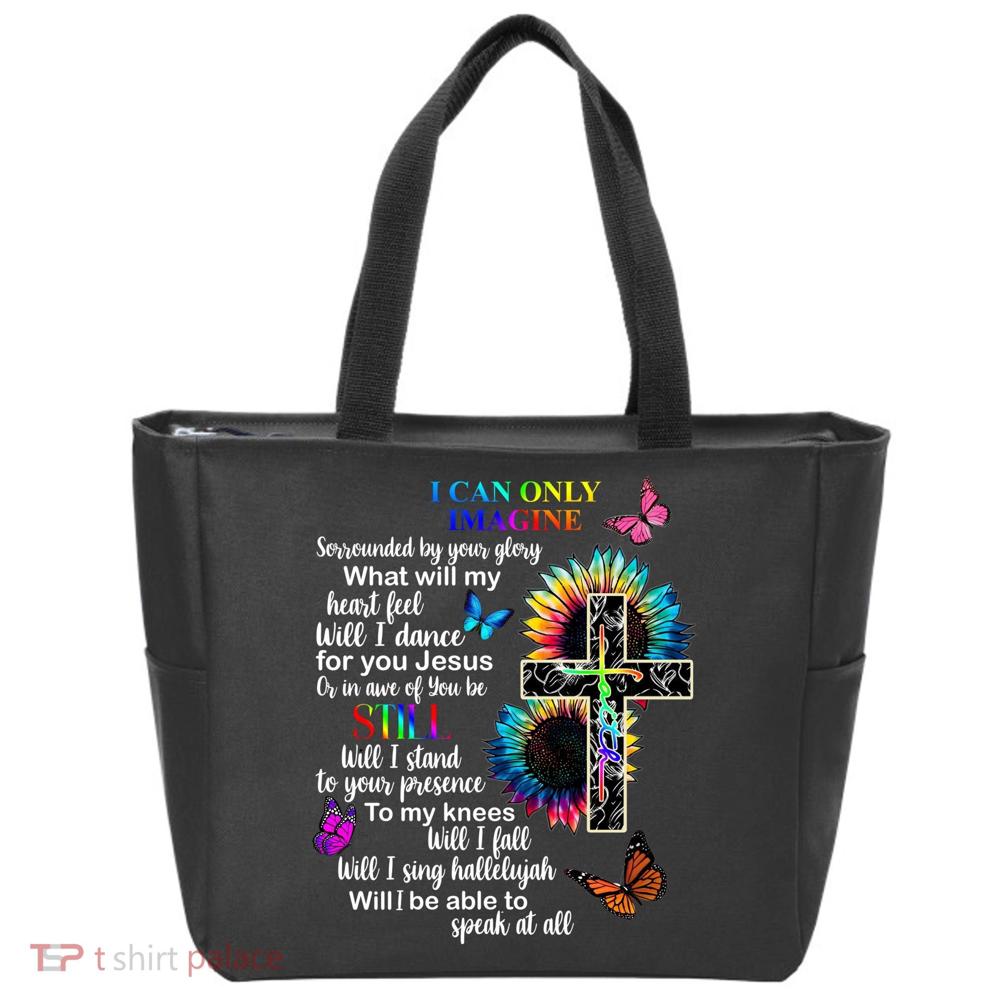 I Only Can Imagine Faith Christian Jesus God Tote Bag