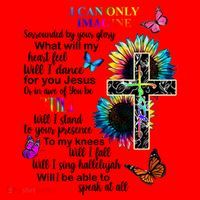 I Only Can Imagine Faith Christian Jesus God Santa Hat thumb 1