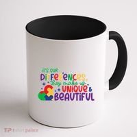 Its Our Differences They Make Us Unique And Beautiful Coffee Mug thumb 1
