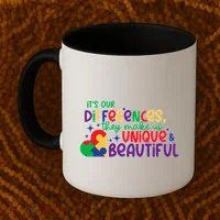 Its Our Differences They Make Us Unique And Beautiful Coffee Mug thumb 2