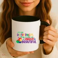 Its Our Differences They Make Us Unique And Beautiful Coffee Mug thumb 3