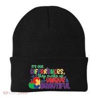 Its Our Differences They Make Us Unique And Beautiful Beanie thumb 0