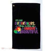 Its Our Differences They Make Us Unique And Beautiful Golf Towel thumb 0