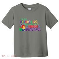 Its Our Differences They Make Us Unique And Beautiful Toddler T-Shirt thumb 0