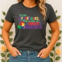 Its Our Differences They Make Us Unique And Beautiful Women's T-Shirt thumb 2
