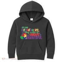 Its Our Differences They Make Us Unique And Beautiful Kids Hoodie thumb 0