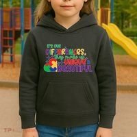 Its Our Differences They Make Us Unique And Beautiful Kids Hoodie thumb 3
