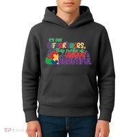 Its Our Differences They Make Us Unique And Beautiful Kids Hoodie thumb 4
