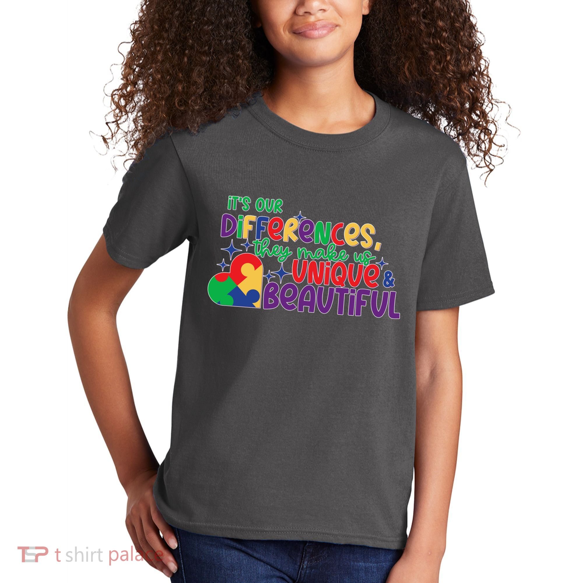 Its Our Differences They Make Us Unique And Beautiful Kids T-Shirt