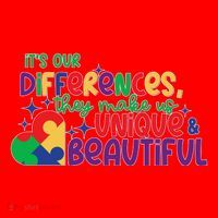Its Our Differences They Make Us Unique And Beautiful Santa Hat thumb 1