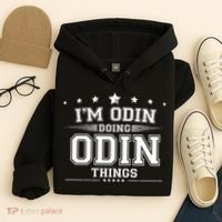Im Odin Doing Odin Things Hoodie thumb 4