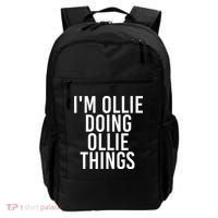 I'M OLLIE DOING OLLIE THINGS Funny Birthday Name Gift Idea Backpack thumb 0