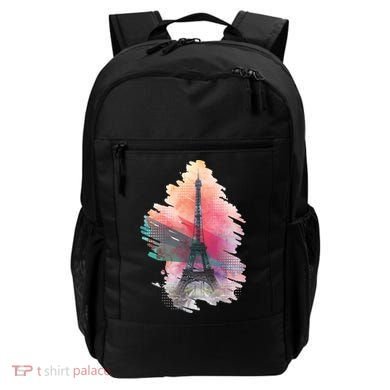 Illustration Of Eiffel Tower In Paris Backpack